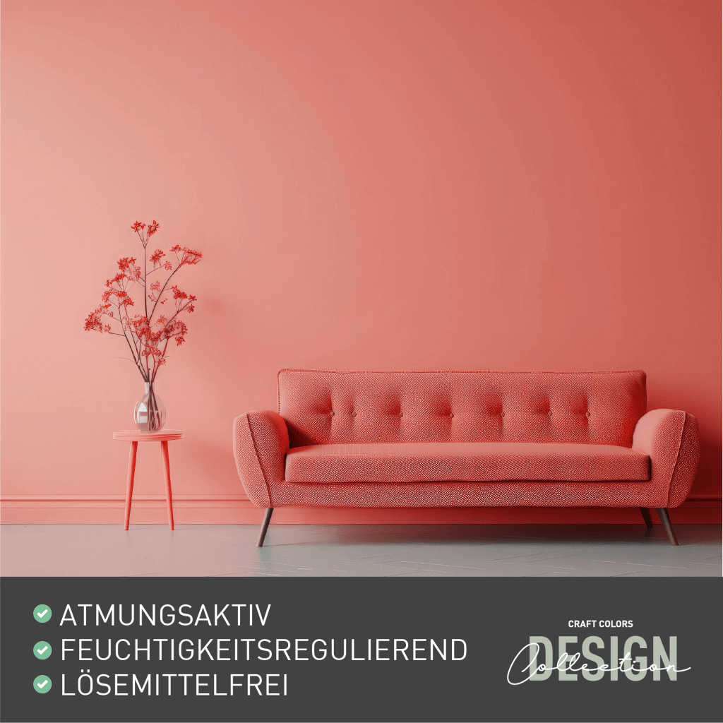 5L Wandfarbe edelmatt Flamingo No. 422 Design Collection - Craft Colors