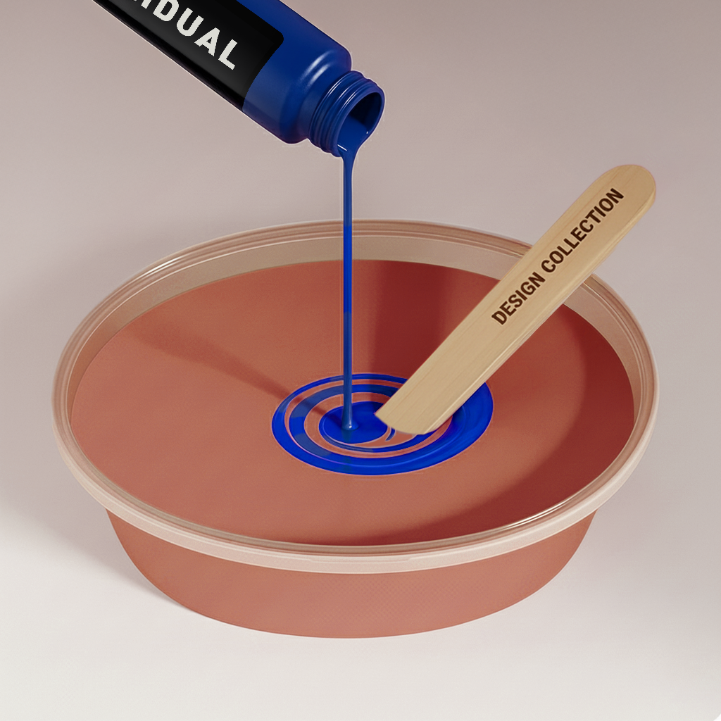 Wandfarbe dunkels Puder No. 432.mix Individual ( 5,25 L) edelmatt