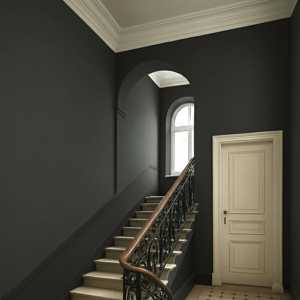 Wandfarbe Anthrazit No. 963  matt Strong+ ( 5L ) Nassabriebklasse 1