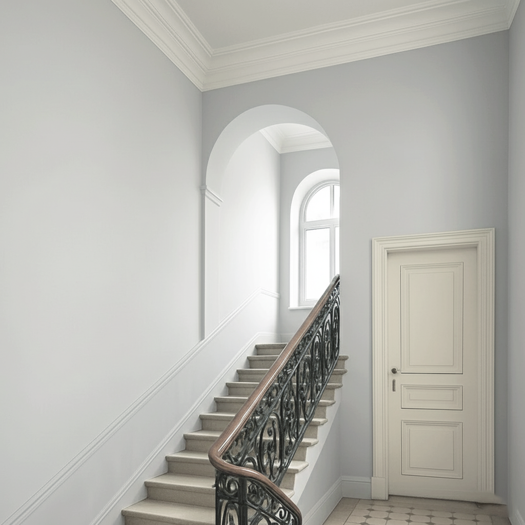 Wandfarbe Lichtgrau / Seidengrau No. 715 matt Strong+ ( 5L ) Nassabriebk. 1