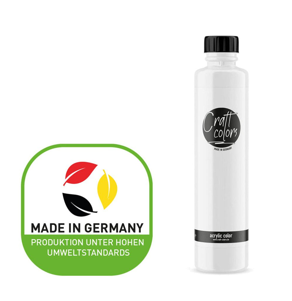 Acrylfarbe Weiß | 750ml | Made in Germany - Craft Colors
