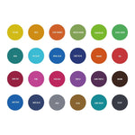 Craft Colors® Batik Nachfüllset 24 x leuchtende Pigmente, Batikfarben / Textilfarbe für kreative Gestaltung - Craft Colors