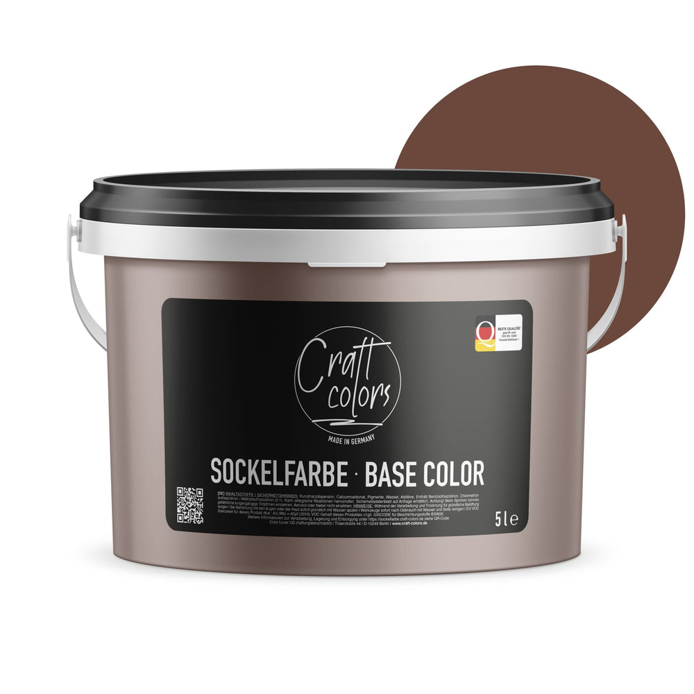 Sockelfarbe 5L | Dunkel Braun - Craft Colors